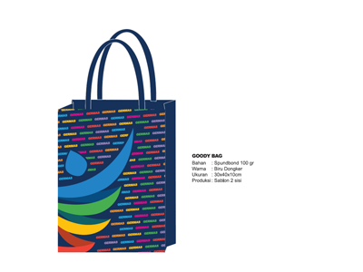  Merchandise : Goodybag GERMAS Pattern 30x40x8