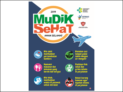 Flyer: Mudik Sehat 2019 di Bandara