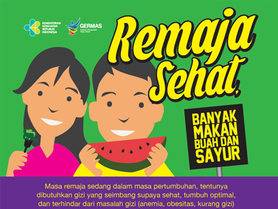 Flyer : Remaja Buah Sayur 15x21cm 2017