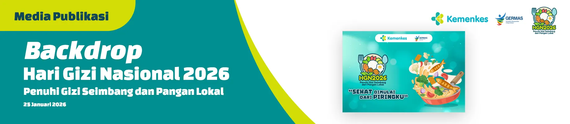 Hari Gizi Nasional 2026 Backdrop