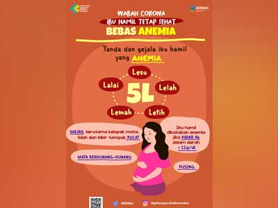 Poster Ibu Hamil Tetap Sehat Bebas Anemia