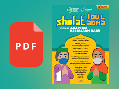 Flyer Adaptasi Kebiasaan Baru untuk Pelaksanaan Idul Adha