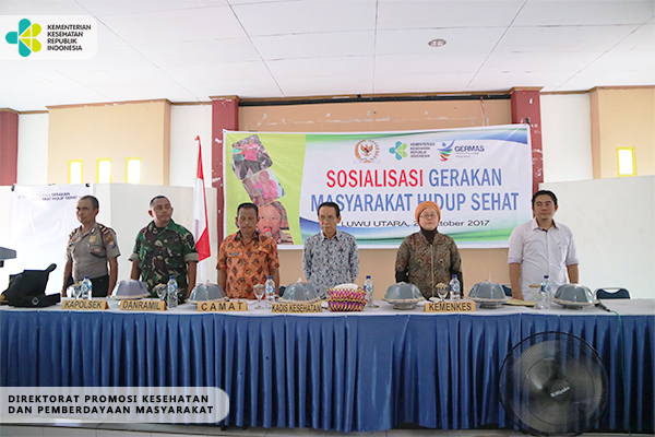 Sosialisasi GERMAS di Luwu Utara