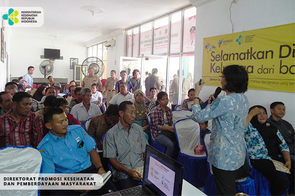 Sosialisasi GERMAS Tentang Bahaya Merkuri di Kalimantan Tengah