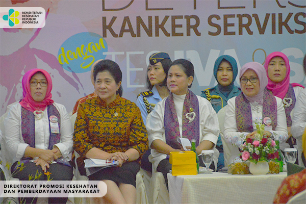 Sosialisasi Kanker Serviks dan Payudara di Gedung Kementerian Kesehatan