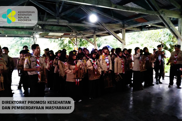 Latihan Bersama Saka Bakti Husada di Buper Mandala Kitri, Cibodas, Kab. Cianjur