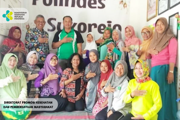 Kunjungan Direktorat Promkes ke Polindes Desa Sukorejo, Kec. Buduran, Sidoarjo