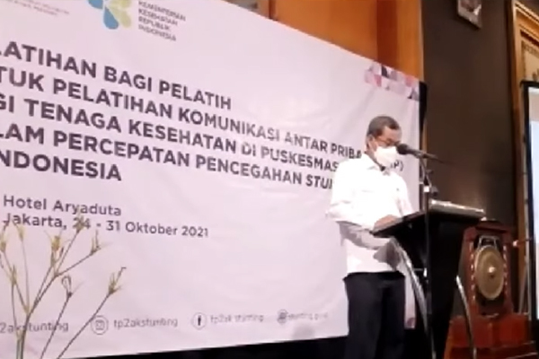 Kegiatan Pelatihan Bagi Pelatih tentang KAP bagi Tenaga Kesehatan untuk Percepatan Penanganan Stunting 