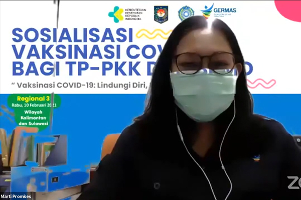 Kegiatan Sosialisasi Vaksinasi Covid-19 Bagi TP-PKK dan BPMD Regional III