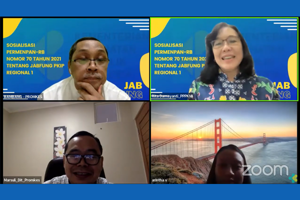 Foto Kegiatan Sosialisasi Permenpan 70 Tahun 2021 Regional 1
