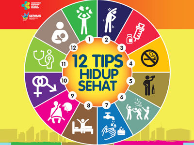 Flyer 2018 :12 Tips Sehat 15x21cm