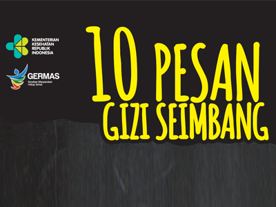 Flyer : 10 Pesan Gizi Seimbang 15x21cm 2017