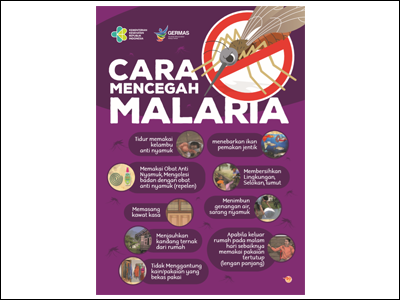 Flyer: Cara Mencegah Malaria