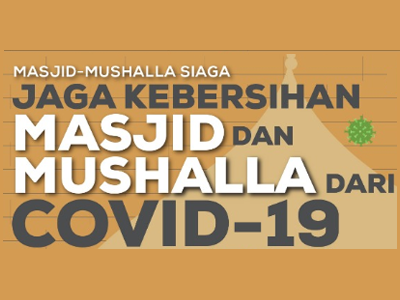 Flyer: Jaga Kebersihan Mushalla dan Masjid dari COVID-19