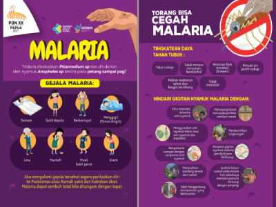 Flyer PON XX Papua: Cegah Malaria