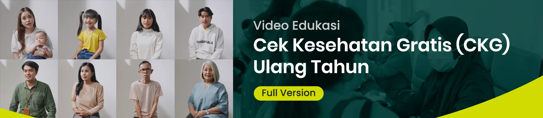 Video Edukasi Cek Kesehatan Gratis (CKG) Ulang Tahun Full Version