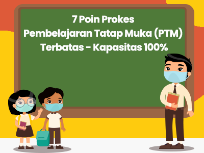 7 Poin Prokes Pembelajaran Tatap Muka (PTM) Terbatas - Kapasitas 100%