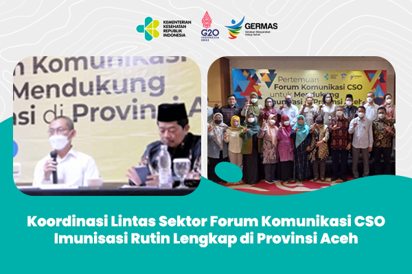 Koordinasi Lintas Sektor Forum Komunikasi CSO Imunisasi Rutin Lengkap di Provinsi Aceh