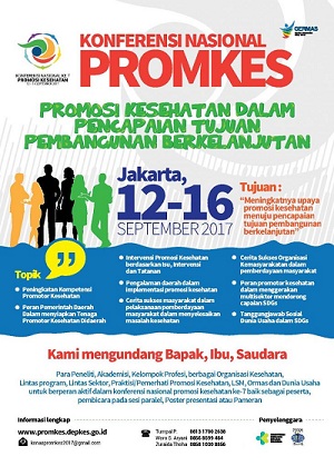 Informasi dan Form Registrasi Peserta Konas ke-7 PROMKES
