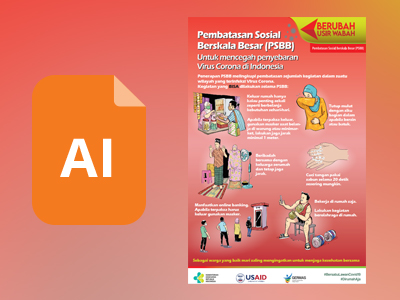 Flyer PSBB - Hal Yang Bisa Dilakukan Saat PSBB (AI)