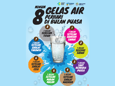 Flyer : Puasa 8 Gelas 15x21cm