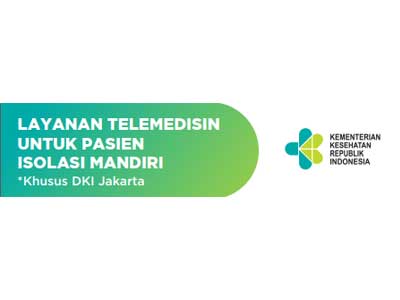 Flyer Layanan Telemedisin untuk Pasien Isolasi Mandiri Khusus di DKI Jakarta