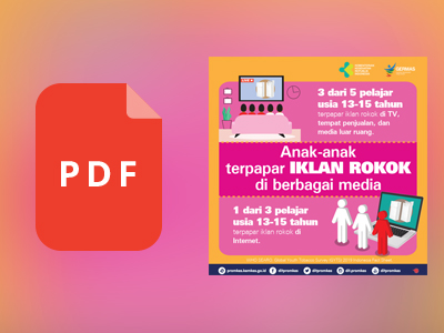 Infografis GYTS Terkait Akses Anak Terpapar Iklan Rokok