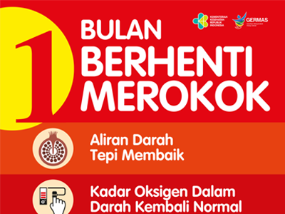 Poster : 1 Bulan Berhenti Merokok 70x100cm