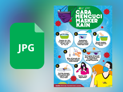 Flyer Cara Mencuci Masker Kain