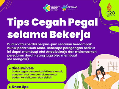 Media Sosial: Tips Cegah Pegal Selama Bekerja