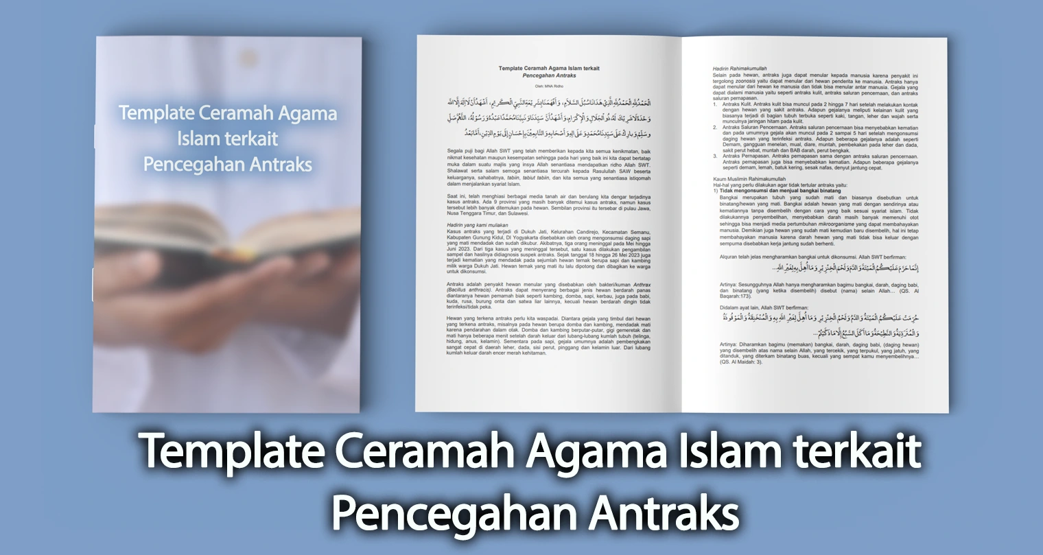 Materi - Tamplate Ceramah Agama Islam terkait Pencegahan Antraks