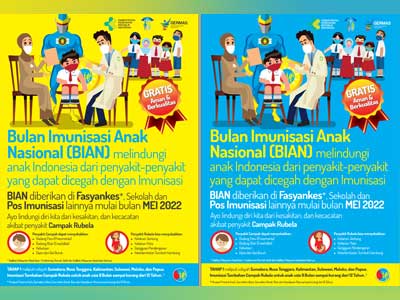 Poster BIAN dengan Logo BIAN untuk Anak Sekolah