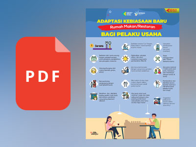 Flyer Adaptasi Kebiasaan Baru di Rumah Makan / Restoran