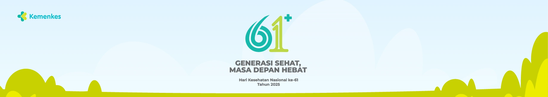 Logo Hari Kesehatan Nasional (HKN) ke-61