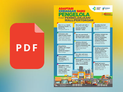 Flyer Adaptasi Kebiasaan Baru Pengelola Pusat Perbelanjaan/Mall/Toko