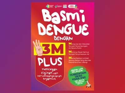 Flyer Basmi Dengue dengan 3M Plus