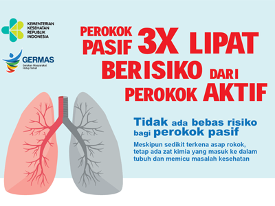 Flyer : Perokok Pasif Lebih Berbahaya 15x21cm 2017