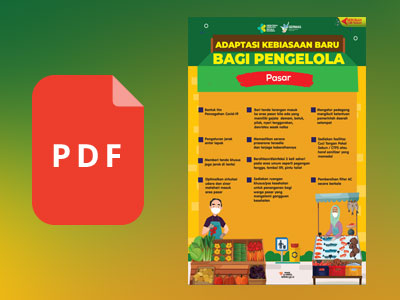 Flyer Adaptasi Kebiasaan Baru di Pasar