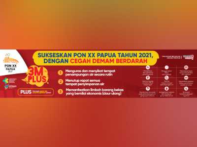 Spanduk PON XX Papua Cegah DBD Format PDF