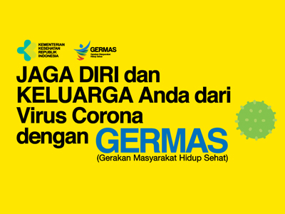 Flyer: Cegah Virus Corona dengan GERMAS Format AI