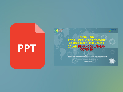 Kumpulan Materi Panduan Peran Petugas Promosi Kesehatan Puskesmas dalam Penanggulangan Covid-19