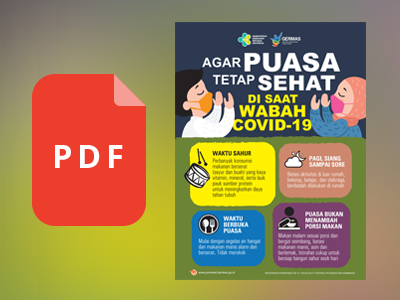 Flyer: Agar Puasa Tetap Sehat Saat Wabah COVID19