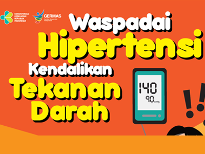 Flyer : Waspadai Hipertensi CERDIK 15x21cm 2017