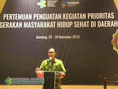 Pertemuan Penguatan Kegiatan Prioritas GERMAS di Daerah 2019