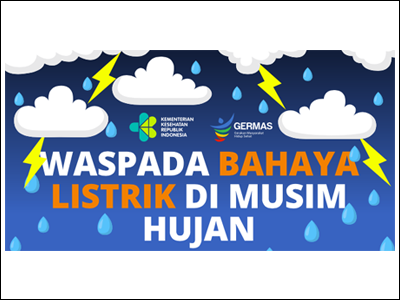 Poster: Bahaya Listrik Saat Musim Hujan