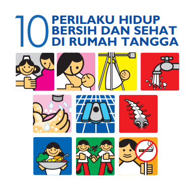 Poster : Pola Hidup Bersih Sehat Di Rumah Tangga