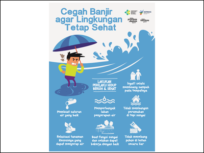 Flyer: Cegah Banjir agar Lingkungan Sehat