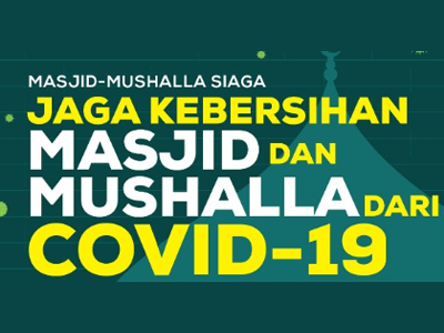 Flyer: Jaga Kebersihan Masjid dan Mushalla dari COVID-19