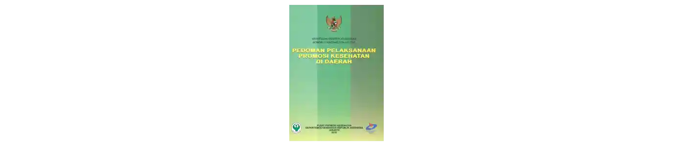 Pedoman Pelaksanaan Promosi Kesehatan di Daerah