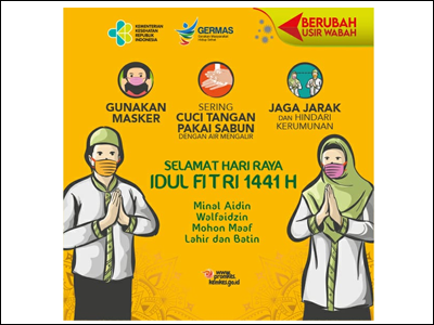 Materi Medsos: Selamat Idul Fitri 1441H - Jaga Kesehatan